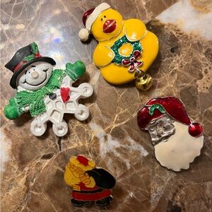 Festive Holiday Brooch Collection